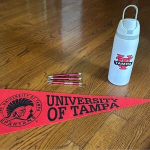 University of Tampa Pennant and 32 Sip and Swig water bottle